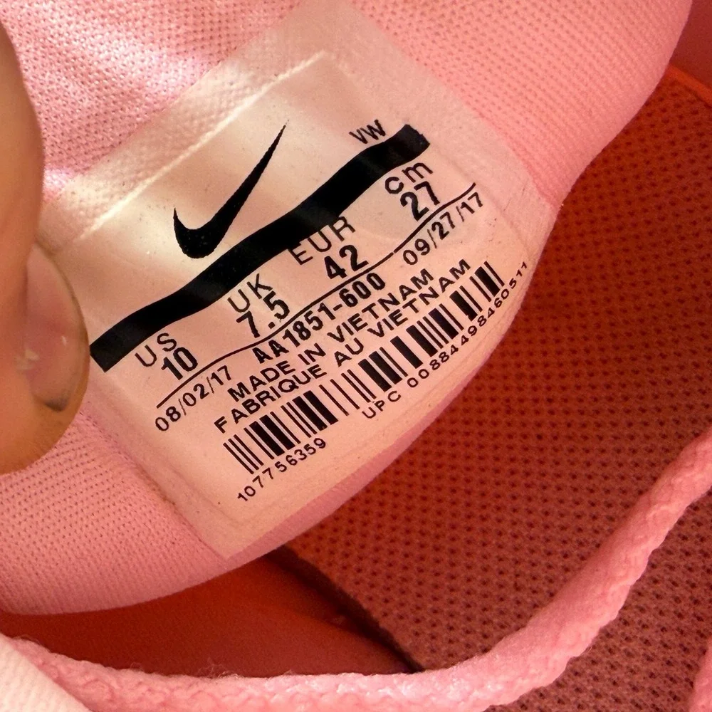 Size 10 Nike Roshe G Golf Shoes Womens Pink Good AA1851-600 Spikeless Mesh